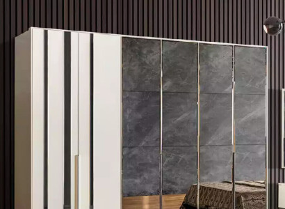 Wardrobe Luxury Bedroom Wood Wardrobe Glass Cabinet Furniture Design